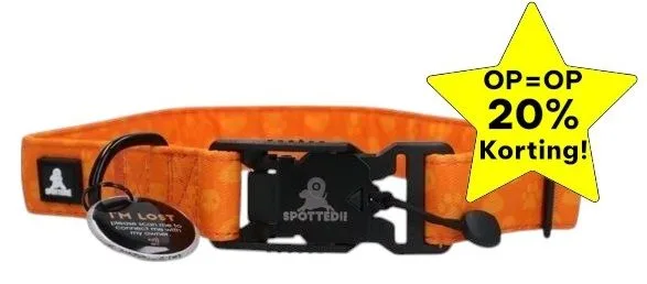 Spotted! PRO Halsband Oranje, XLarge