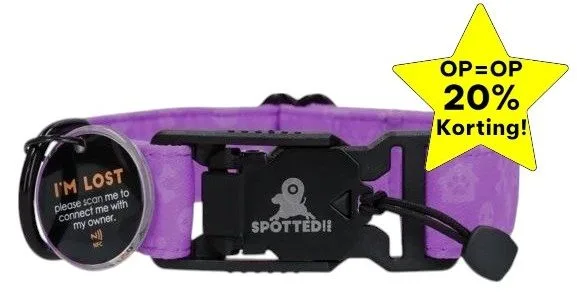 Spotted! PRO Halsband Paars, Small