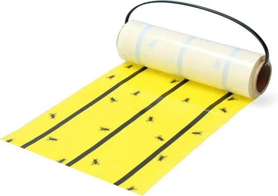 Knock Pest - Vliegenkleefrol Geel 5 M