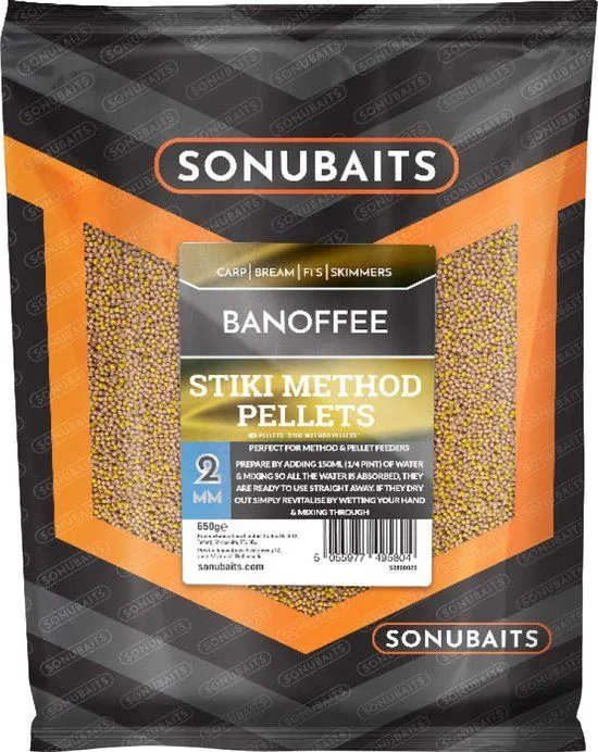 Sonubaits Stiki Banoffee Method Pellets 650g 2mm