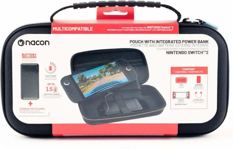 Nacon Charging Pouch with Battery (Black)
