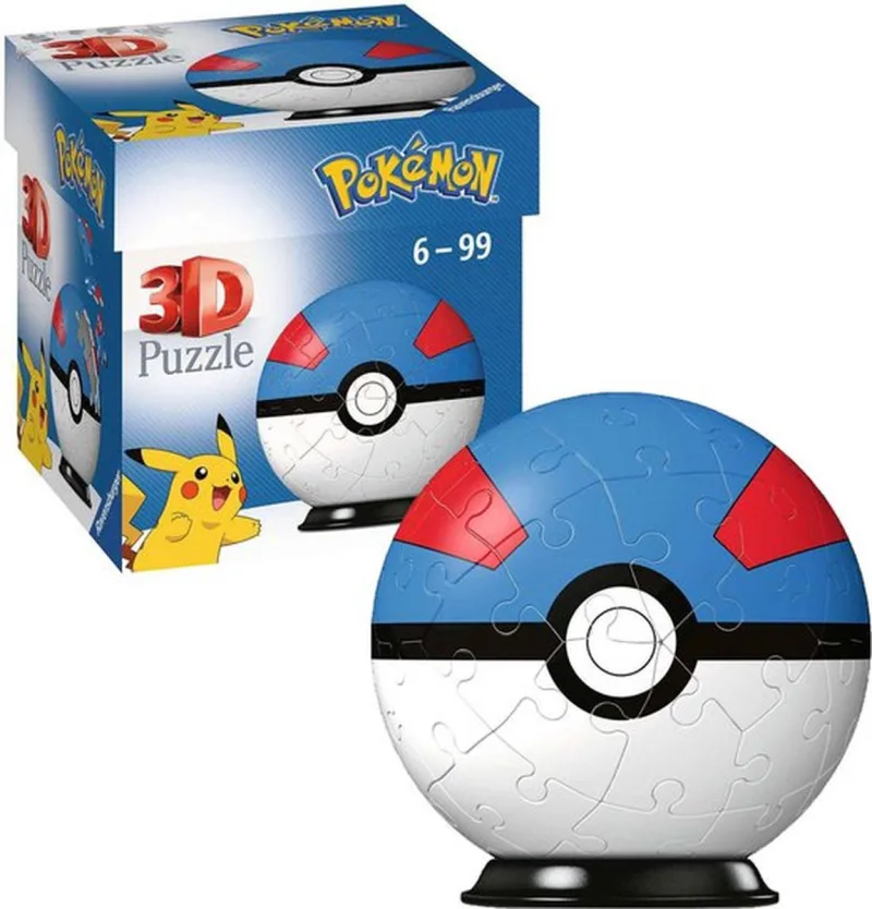 Pokemon 3D Puzzle - Great Ball (55 pc)
