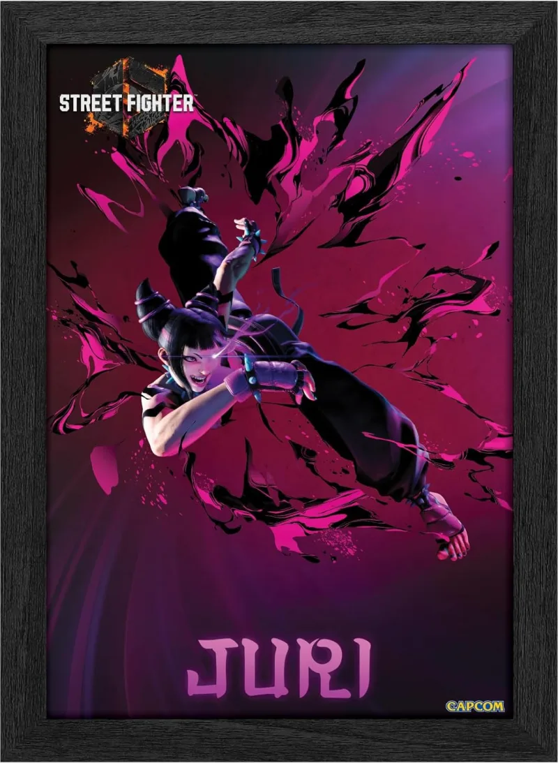 Pixel Frames Plax - Street Fighter 6: Juri (25cm x 30cm)