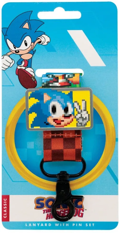 Sonic The Hedgehog Lanyard & Pin Badge Set