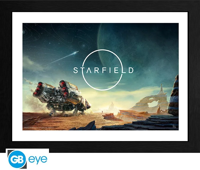 Starfield Framed Print - Landing