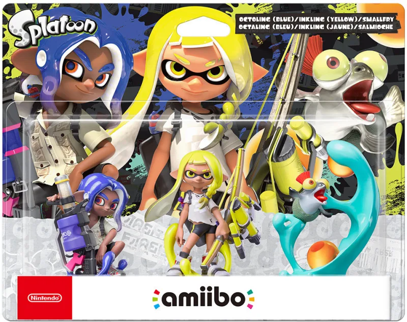 Amiibo Splatoon 3-Pack (Octoling Blue/Inkling Yellow/Smallfry)