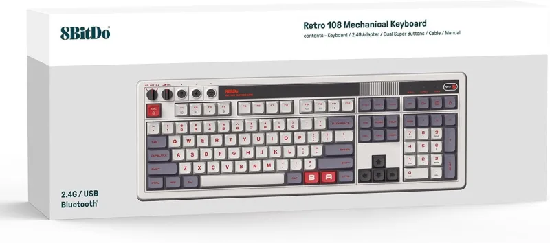8BitDo Retro 108 Mechanical Keyboard N Edition