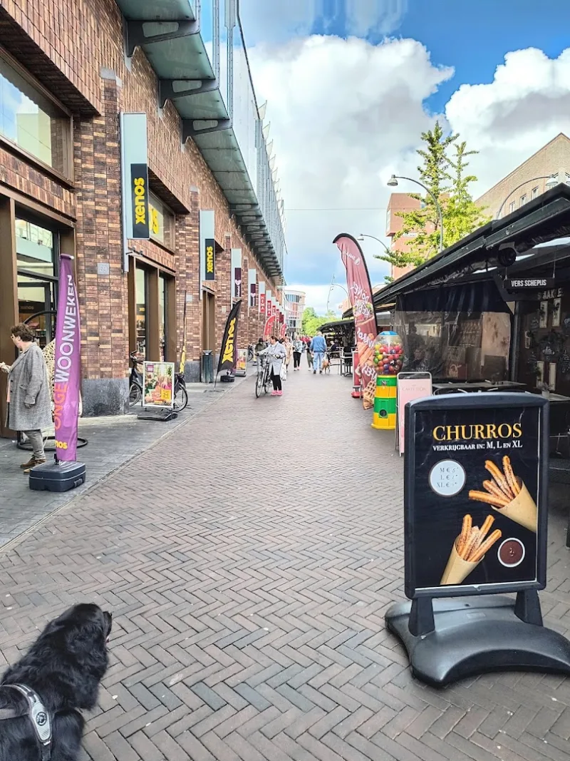 Xenos Enschede — Schap met servies en huishoudelijke producten